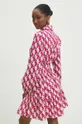 roza Bombažna obleka Answear Lab
