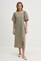 Одежда Хлопковое платье Answear.LAB 35189.TWK зелёный