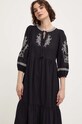 Answear Lab sukienka bawełniana czarny 23086.TWK
