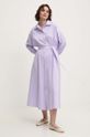 Answear Lab rochie din bumbac sng.sud0hh.tjs violet WW24