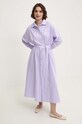 Answear Lab rochie din bumbac violet sng.sud0hh.tjs