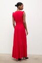 Odzież Answear.LAB sukienka rozkloszowana z wiskozy pablo.fd czerwony