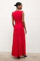 Odzież Answear.LAB sukienka rozkloszowana z wiskozy pablo.fd czerwony