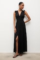 Answear.LAB rozšířené šaty z viskózy pablo.fd černá WS25