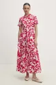 Bavlnené šaty Answear Lab ružová