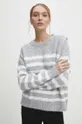 szürke Answear Lab gyapjú pulóver