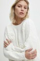 Answear Lab sweter z wełną biały Q5083.HWK