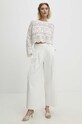Answear Lab sweter bawełniany WF5174.gdb biały WW24