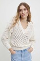 Answear Lab sweter beżowy 3296.tw