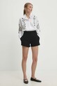 Answear.LAB szorty w23S.LF.010475.tjs czarny WW24