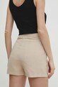 Îmbrăcăminte Answear Lab pantaloni scurți din amestec de in w23S.LF.010477.tjs bej