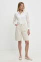Answear Lab pantaloni scurti jeans bs3047.tjs bej WW24