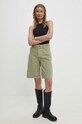 Answear Lab pantaloni scurti jeans bs3047.tjs verde WW24