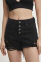Джинсовые шорты Answear.LAB чёрный JK332.2.IKK