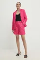 Answear Lab shorts in lino rosa