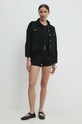 Answear Lab pantaloni scurti jeans 5383.pjs negru WW24