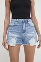 Answear Lab pantaloni scurti jeans jk5019.ijs albastru WW24