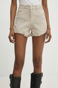 Answear.LAB szorty jeansowe z elastanem beżowy a78.ijs