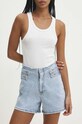 Answear Lab pantaloni scurti jeans jeans albastru YJ7055.HWK