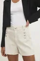 béžová Rifľové krátke nohavice Answear Lab Dámsky