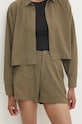Answear Lab pantaloni scurți cu in 19640.tjs verde WW24