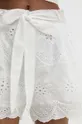 fehér Answear Lab pamut rövidnadrág