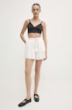 Answear.LAB szorty z lnem A5024.HWK biały WZ24