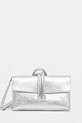 Answear Lab poseta de piele uni argintiu 864.HKK
