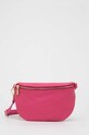 Answear Lab borseta de piele uni roz 807.HKK