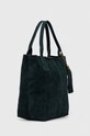 Answear Lab geanta de mana din piele intoarsa 1000.09.HKK verde WW24
