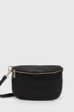 Answear Lab borseta de piele uni negru 883.HWK