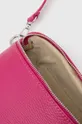 рожевий Шкіряна сумка на пояс Answear Lab