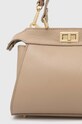 Akcesoria Answear.LAB torebka skórzana 952.HWK beżowy