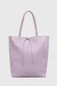vijolična Usnjena torbica Answear Lab Ženski