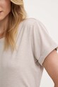 T-shirt με λινό ύφασμα Answear.LAB E24.72.FKK μπεζ