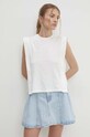 Bavlněný top Answear.LAB bílá 1511.td