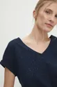 blu navy Answear Lab t-shirt in cotone