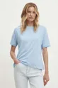 μπλε Βαμβακερό μπλουζάκι Answear Lab