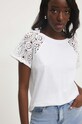 Памучна тениска Answear Lab бял 4961.tjs