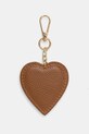 Answear Lab breloc de piele maro heart.fos