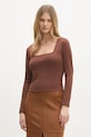 Îmbrăcăminte Answear Lab bluza 92718.ios maro