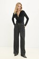 Answear Lab body din catifea 92797.IKK negru WW25