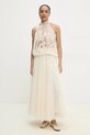 Answear Lab camicetta regolare beige 93015.ios
