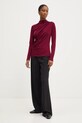Answear Lab bluza sng.95.tos burgundia WW25