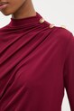 Answear Lab bluza sng.95.tos burgundia