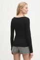 Îmbrăcăminte Answear Lab longsleeve LLT.624CHARLIE.ums negru