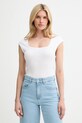 Answear.LAB t-shirt bawełniany bawełna biały LTS.149IRMAWHI.ums