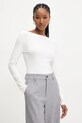 Answear Lab bluza uni alb MFS12519.IKK