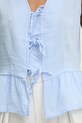 Βαμβακερή μπλούζα Answear Lab G28.4885.tos μπλε