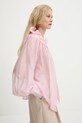 Answear Lab bluza de matase roz H8033.ILK